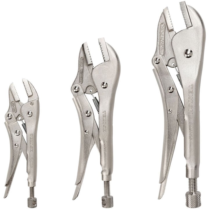 Tekton Straight Jaw Locking Pliers Set, 3 Pieces