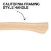 Klein Tools 20 Oz Hickory Handle Framing Hammer, small image number 6