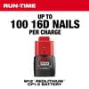 Milwaukee M12 Cordless Lithium-Ion Palm Nailer Kit, small image number 4