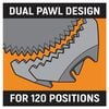 GEARWRENCH 120XP 1/4 Inch & 3/8 Inch Drive Flex Head Ratchet 2 Pieces, small image number 3