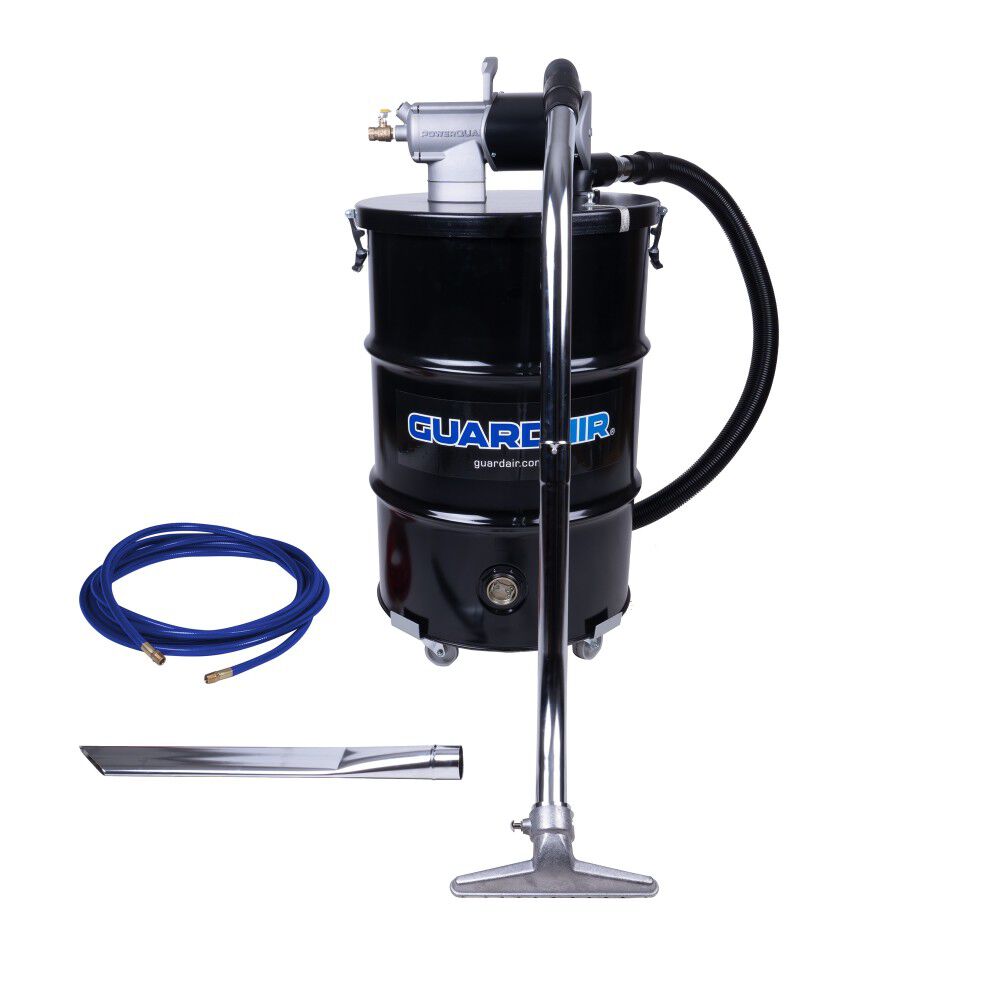 Guardair PowerQUAD 55 Gallon ATEX Pneumatic Vacuum Kit with 2 Inch Inlet, large image number 1