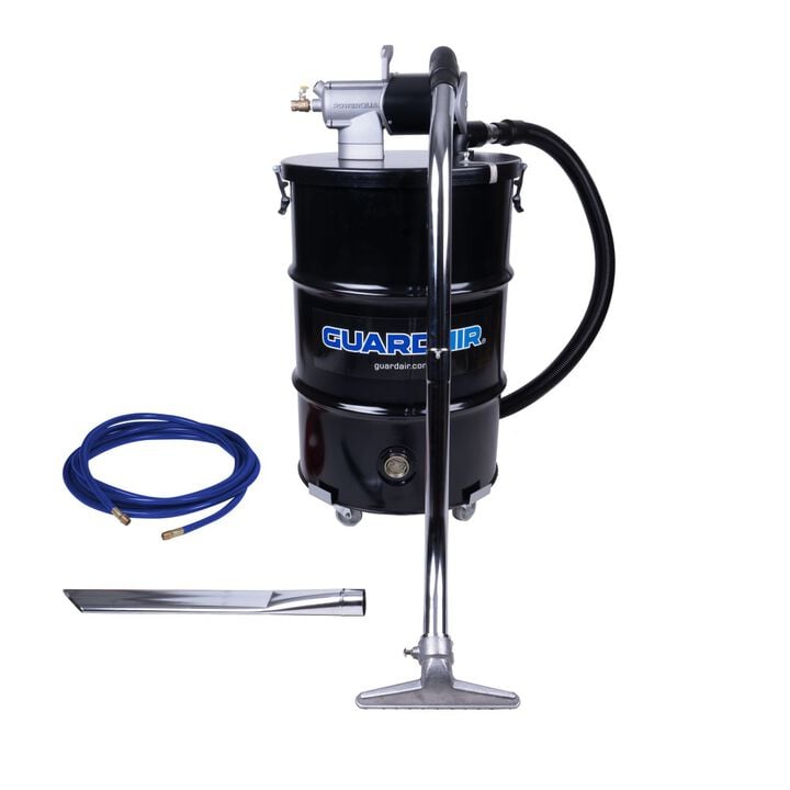 Guardair PowerQUAD 55 Gallon ATEX Pneumatic Vacuum Kit with 2 Inch Inlet