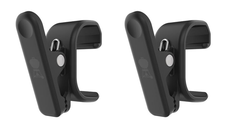 Weber Snap On Works Clip Set Black 2 Pieces, large image number 1