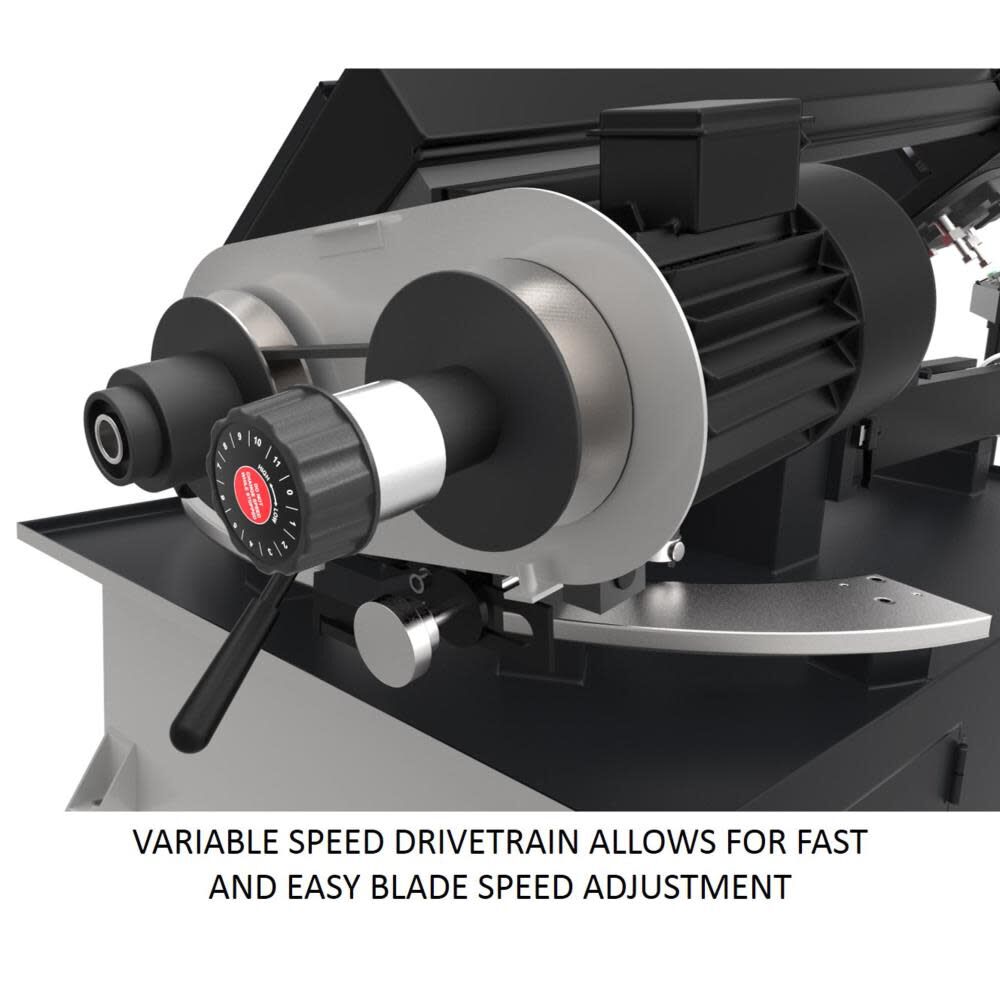 JET 8in x 14in Variable Speed Mitering Horizontal Bandsaw, large image number 4