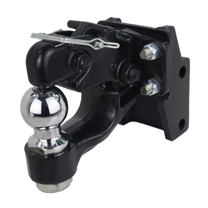 Shocker Hitch HD 20K Max Black 2.5 Inch Air Hitch with 16K Pintle & 2 Inch Ball, large image number 4