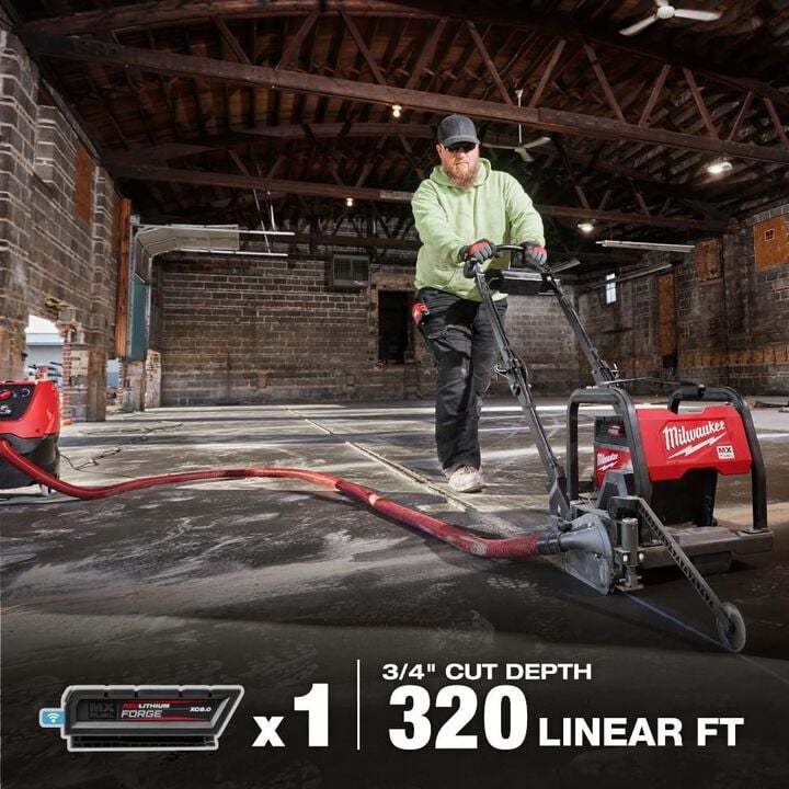 Milwaukee MX FUEL 6 in Green Concrete Saw Kit, large image number 6