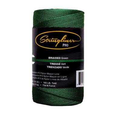 Stringliner #18 Construction Replacement Roll Braided Green 250 ft