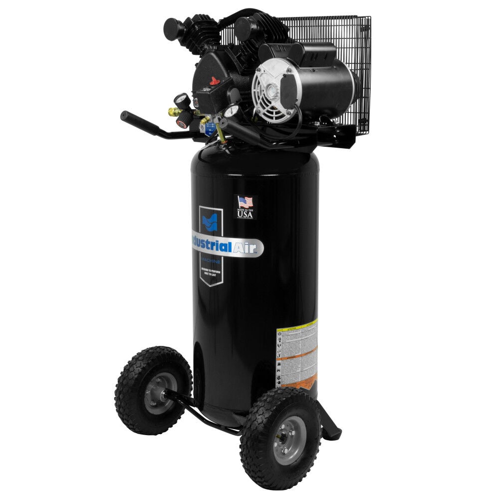 Industrial Air Compressor 1.6 HP 20 Gallon Portable Cast Iron Belt Drive, large image number 3