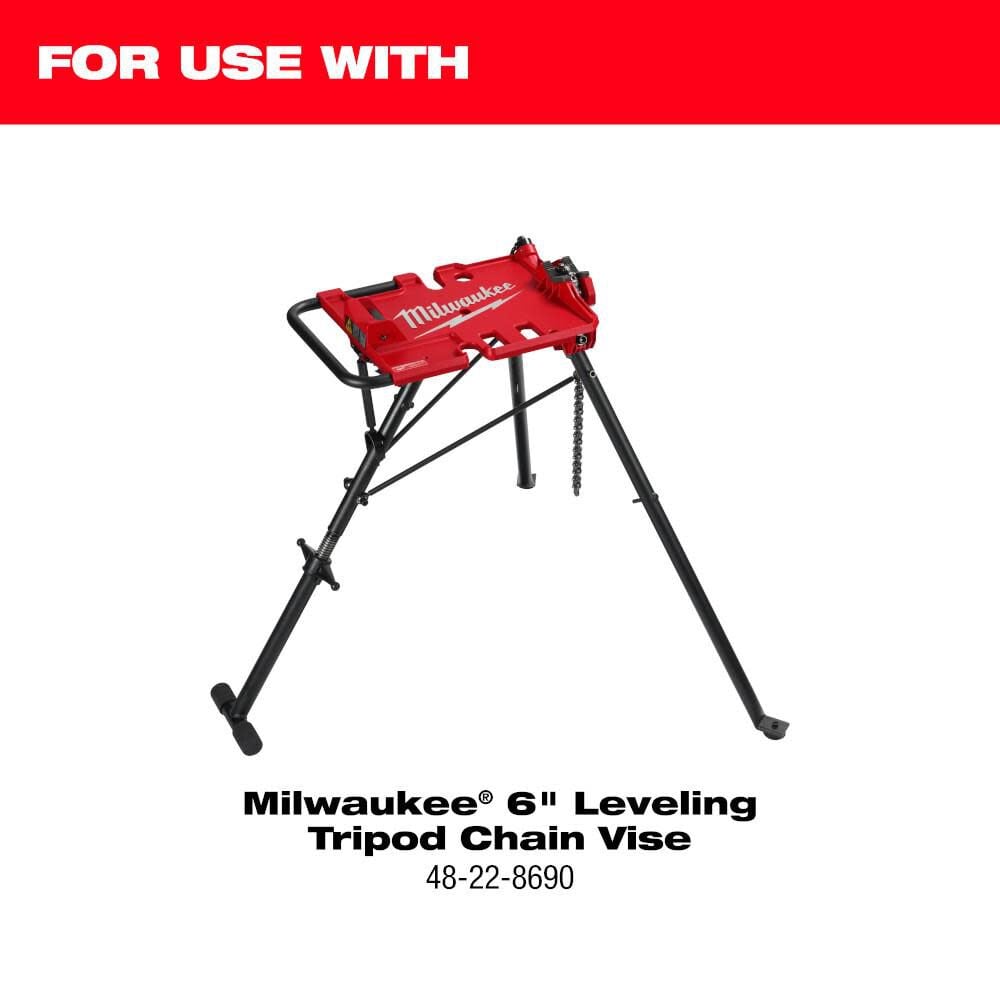 Milwaukee Stainless Steel Jaw For 6 Leveling Tripod Chain Vise 48 22 8697 - Image 3