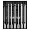 Milwaukee 3/8 Inch Drive Long Hex Bit Socket Set Metric 7 Pieces, small image number 1