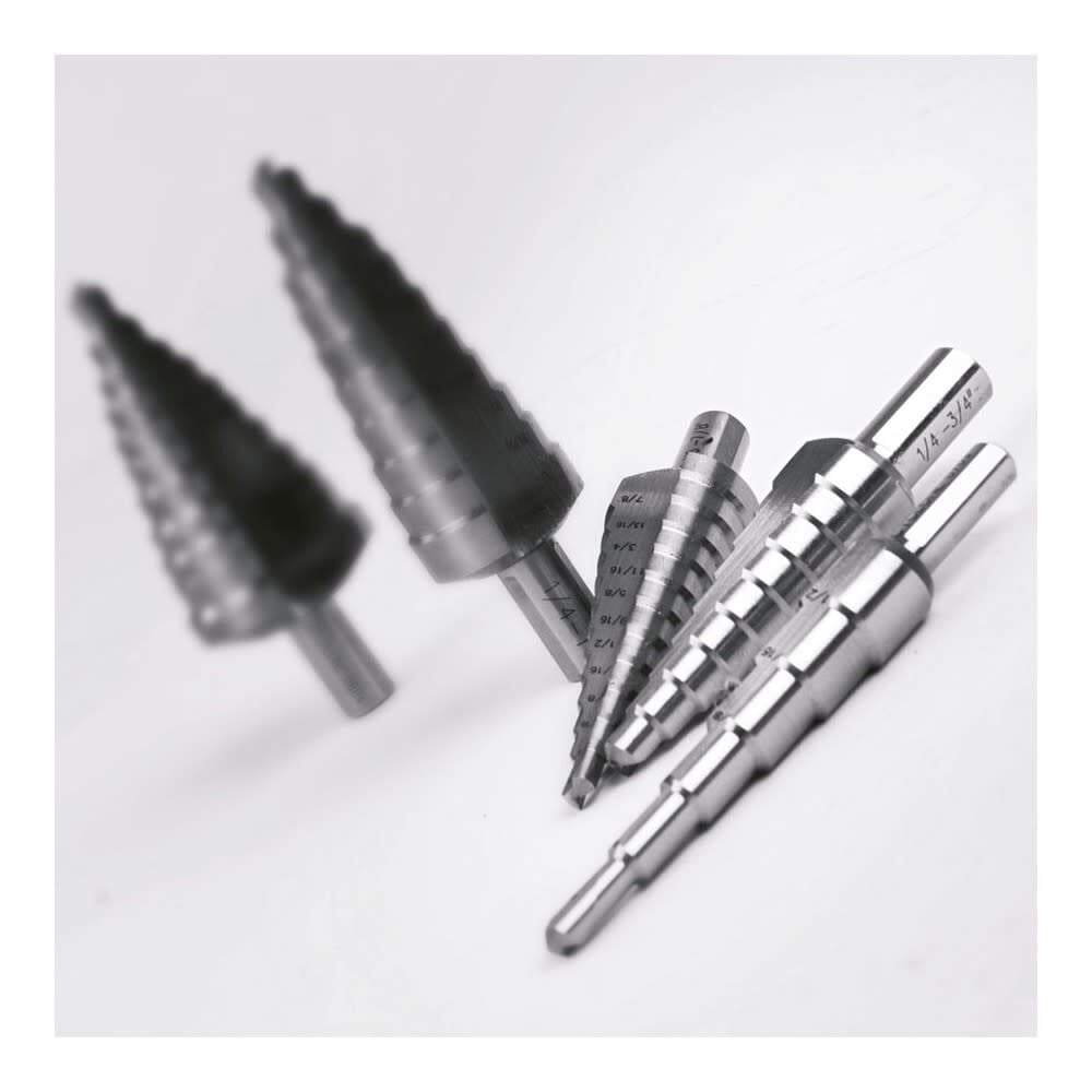 Evolution Power Tools 1/4in-1 3/8in Straight Flute Premium Step Drill, large image number 4