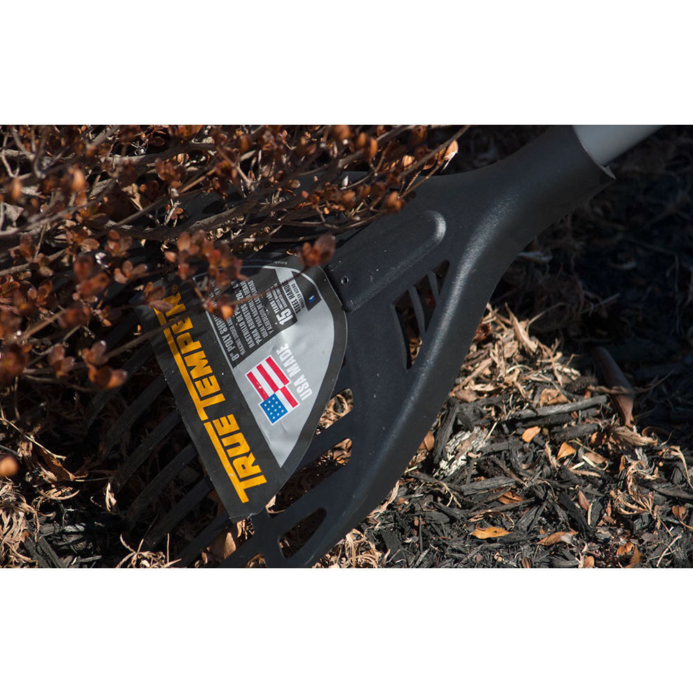 True Temper 8 In. Poly Head 11-Tine Shrub Rake with 60 In. Steel Handle, large image number 4