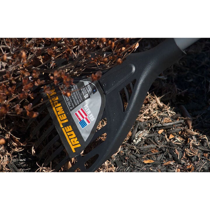 True Temper 8 In. Poly Head 11-Tine Shrub Rake with 60 In. Steel Handle, large image number 3