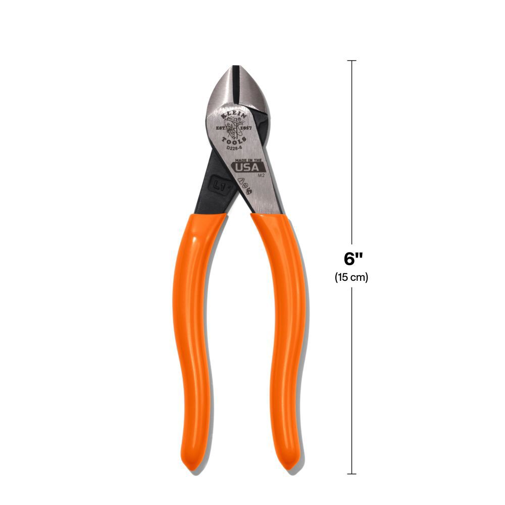 Klein Tools 6 Inch High-Leverage Diagonal Cutting Pliers, large image number 6