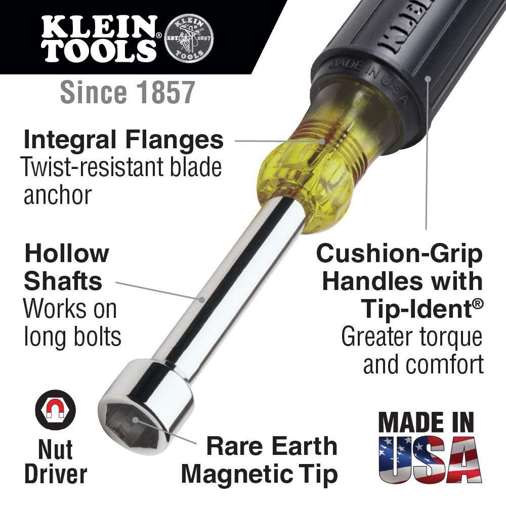 Klein Tools 3/8in Magnetic Nut Driver 3in Shaft, large image number 2