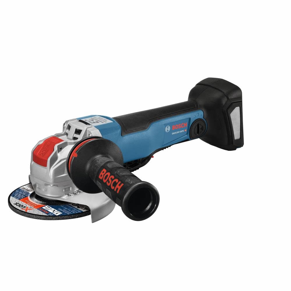 Bosch 18V 4 1/2in 5in Angle Grinder with No Lock On (Bare Tool) – GWX18V-50PCN