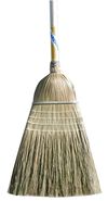 Magnolia Brush Mixed Fiber and Corn Bristle Warehouse Broom with Wood Handle, small image number 1