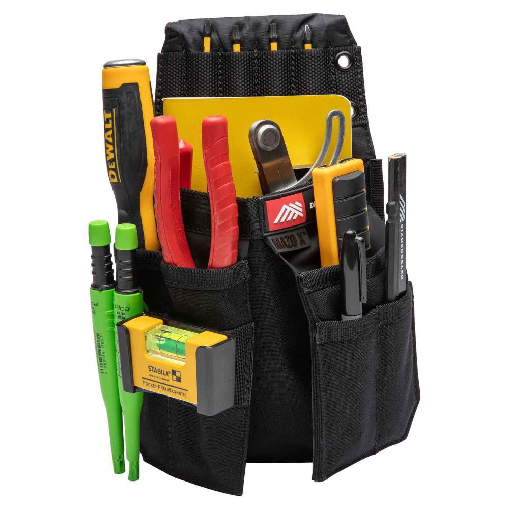 Diamondback Toolbelts Mazo X Right Side Compact Tool Pouch, 1 Pocket, Black, large image number 1
