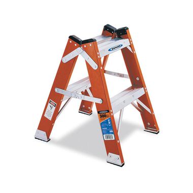 Werner 2 Ft. Type IA Fiberglass Twin-Step Stool, large image number 0