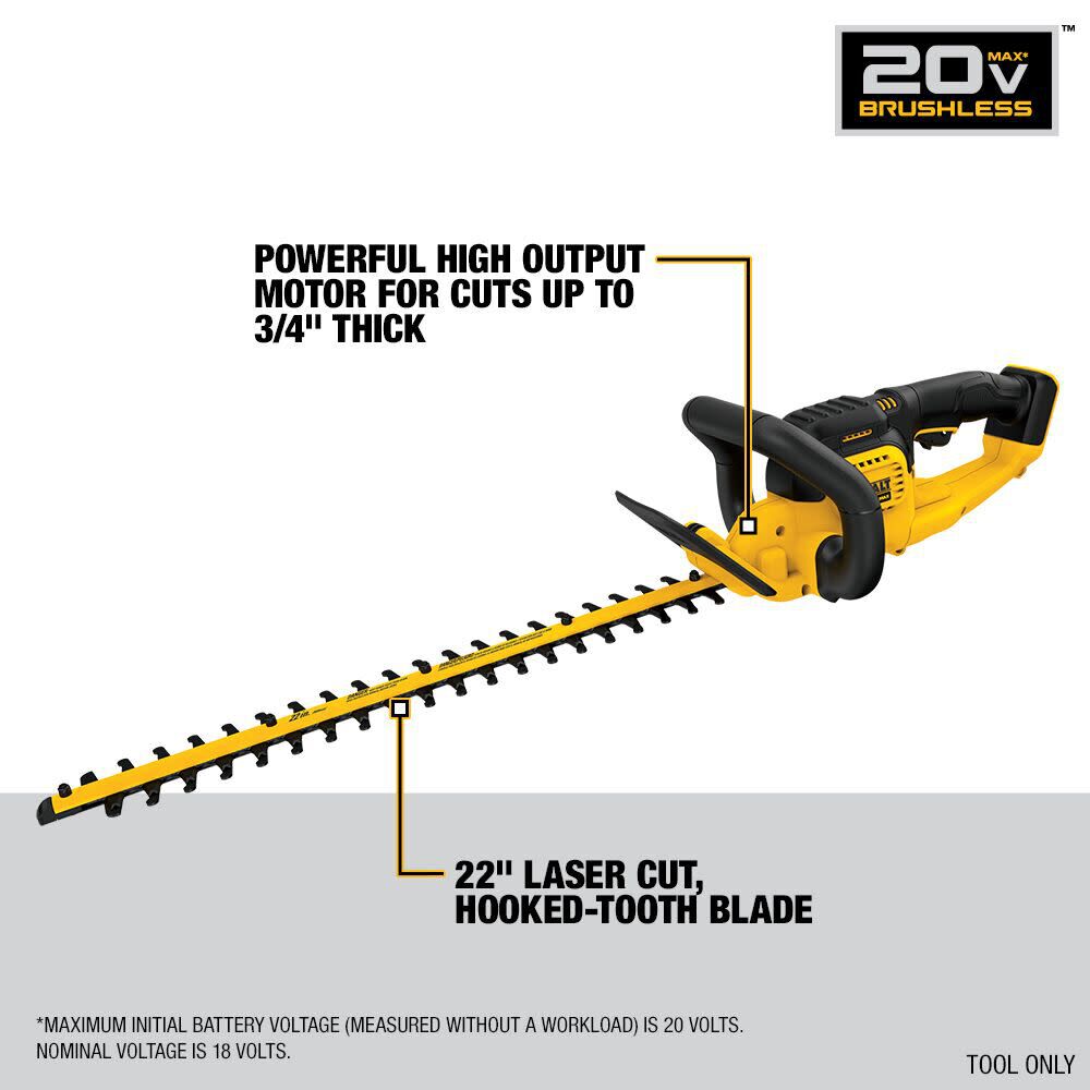 Dewalt cordless hedge cutter sale