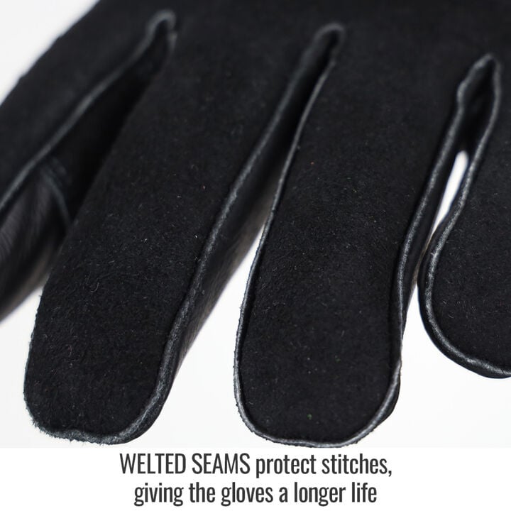 Black Stallion BSX Pigskin Stick Welding Gloves Black Medium, large image number 3