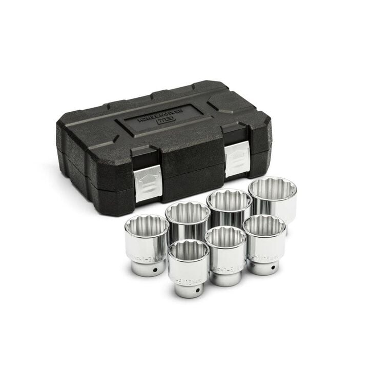 GEARWRENCH 3/4 Inch Drive 12 Point SAE Standard Length Socket 7 Piece Set, large image number 0