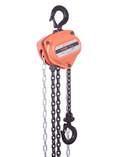 Atlas Lifting and Rigging Chain Hoist 1 Ton 2200 lbs 20' Chain