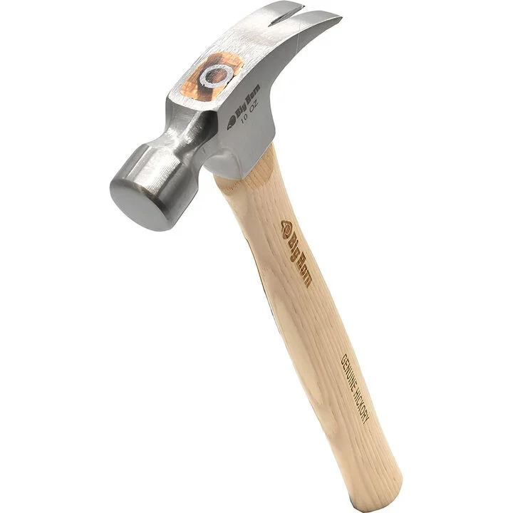 Big Horn 10 Oz Forged Steel Claw Hammer with Hickory Wood Handle