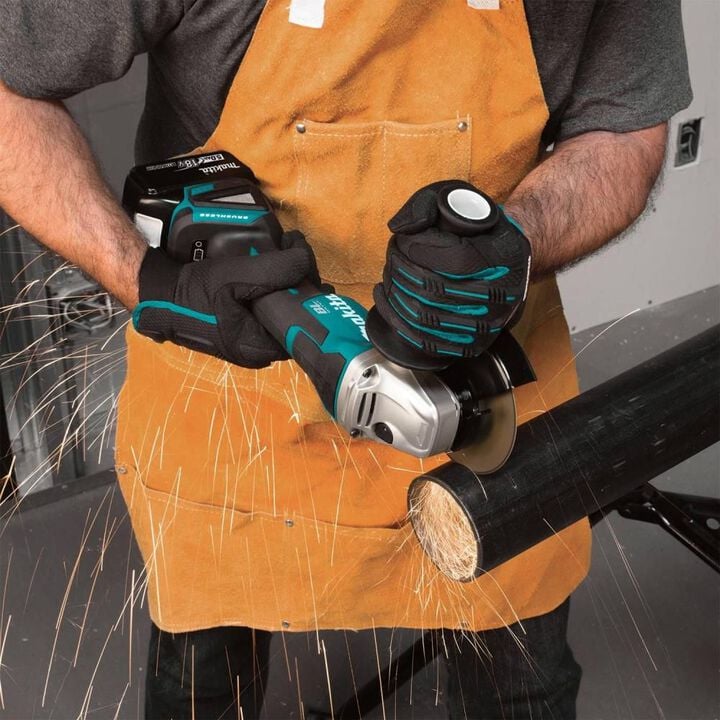 Makita 18V LXT 4-1/2 / 5in Paddle Switch Cut-Off/Angle Grinder Kit with Electric Brake, large image number 14