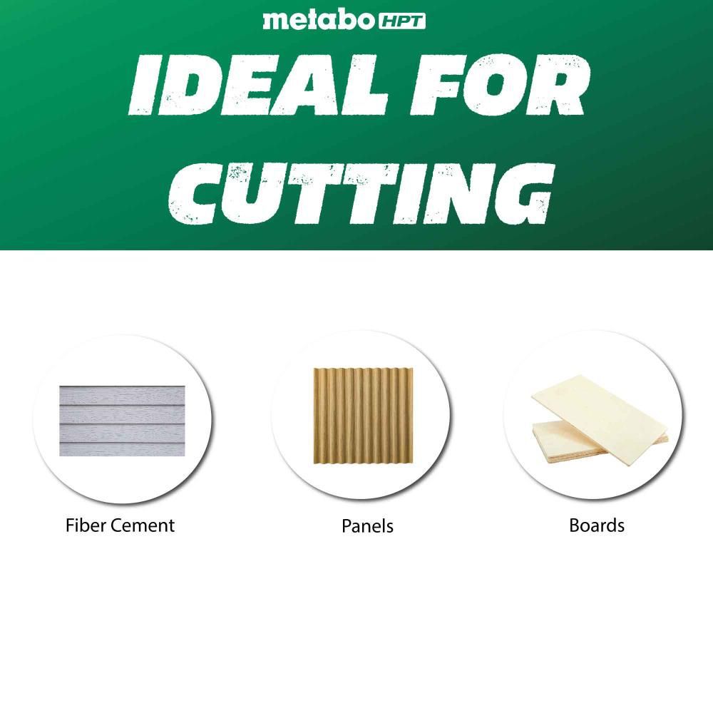 Metabo HPT Fiber Cement 10 Inch 6-Tooth Saw Blade, large image number 3