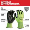 Milwaukee Cut Level 4 Gloves Hi Vis Polyurethane Dipped, small image number 2
