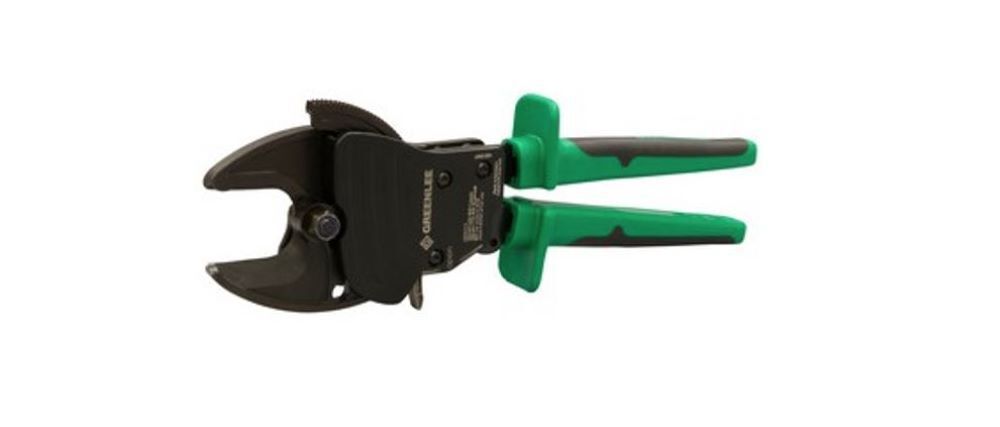 Greenlee Ratchet Cable Cutter 11.25in Cushioned Grip Open Jaw, large image number 1