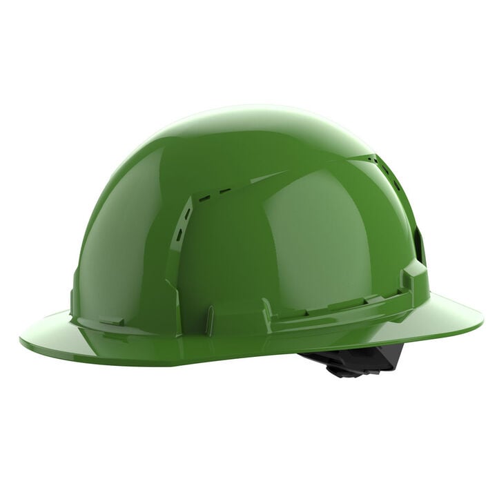 Milwaukee Green Full Brim Vented Hard Hat with 4pt Ratcheting Suspension Type 1 Class C, large image number 0