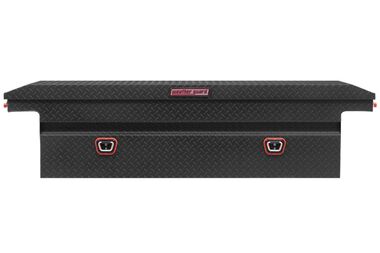 Weather Guard Saddle Box Aluminum Full Low Profile Textured Matt Black