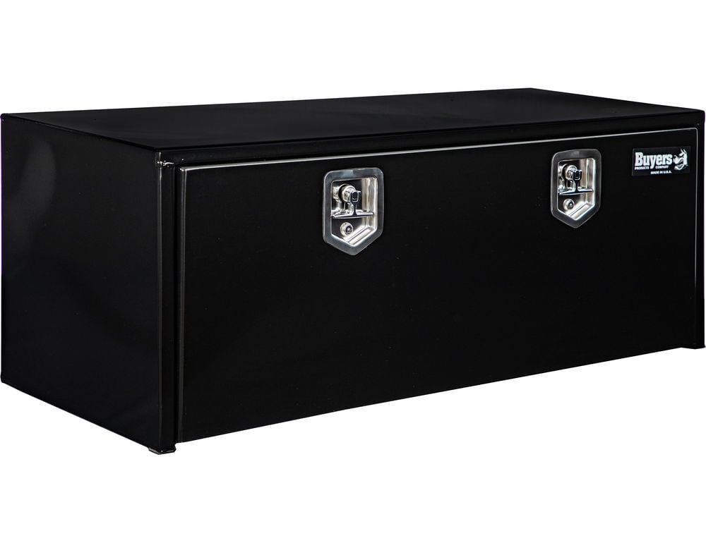 Buyers Products Company 18x18x48 Inch Black Steel Underbody Truck Box, large image number 4
