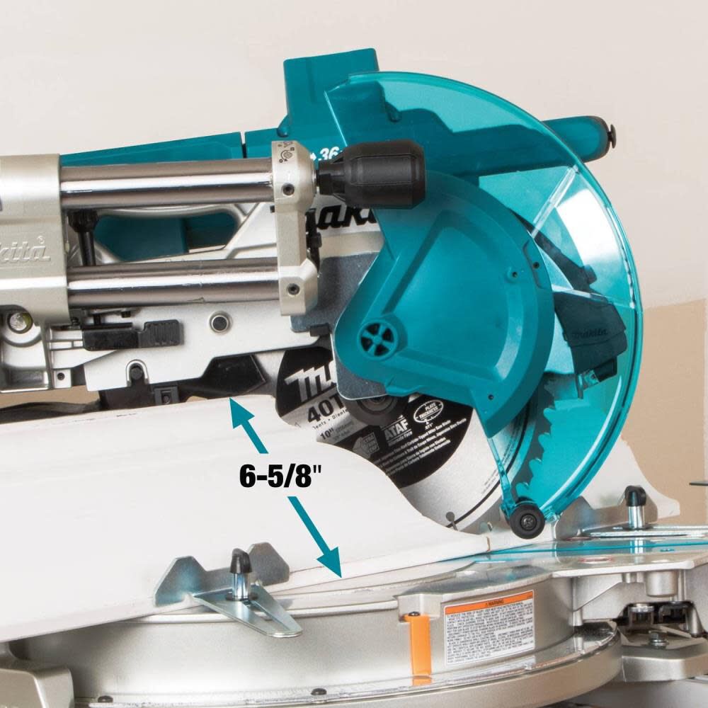 Makita 18V X2 36V LXT 10in Miter Saw with Laser Bare Tool XSL06Z Acme Tools