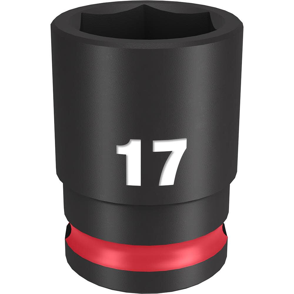 Milwaukee Impact Socket 3/8in Drive 17mm Standard 6 Point, large image number 1