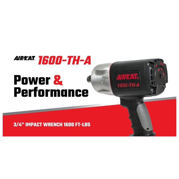 AIRCAT 3/4 Inch Super Duty Pneumatic Impact Wrench, large image number 6