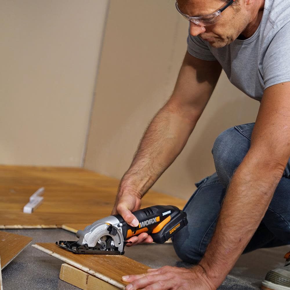 Worx 20v 6 1 2in Circular Saw ExacTrack Kit WX530L Acme Tools