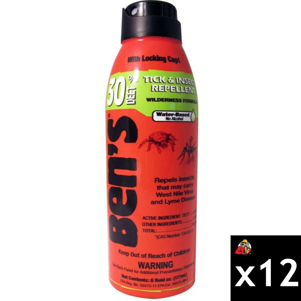 Bens 30 6 Oz DEET Tick & Insect Repellent Spray 12 Piece Bundle, large image number 1