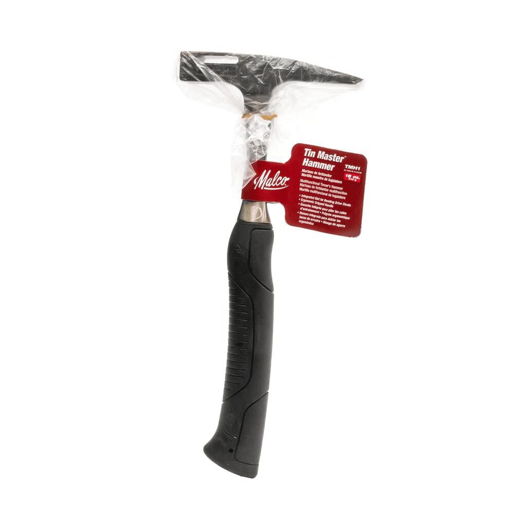 Malco Products Tin Master 18 Oz Tinners Hammer with Built-In Drive Cleat Bending Slot, large image number 2