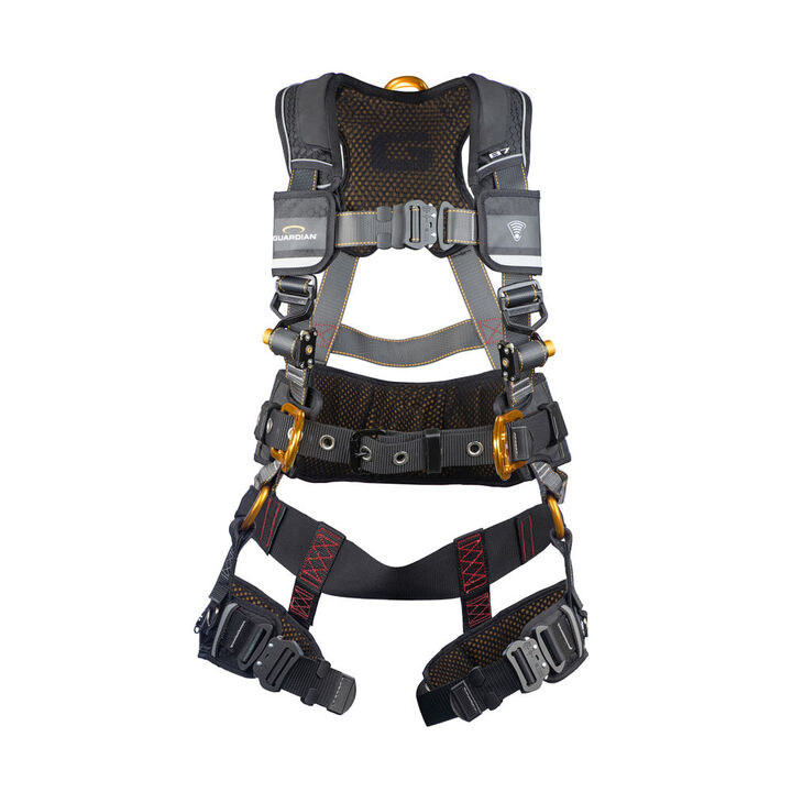 Guardian Fall Protection Full Body Harness with QC Chest/Leg Buckle Hip D-Ring, large image number 0