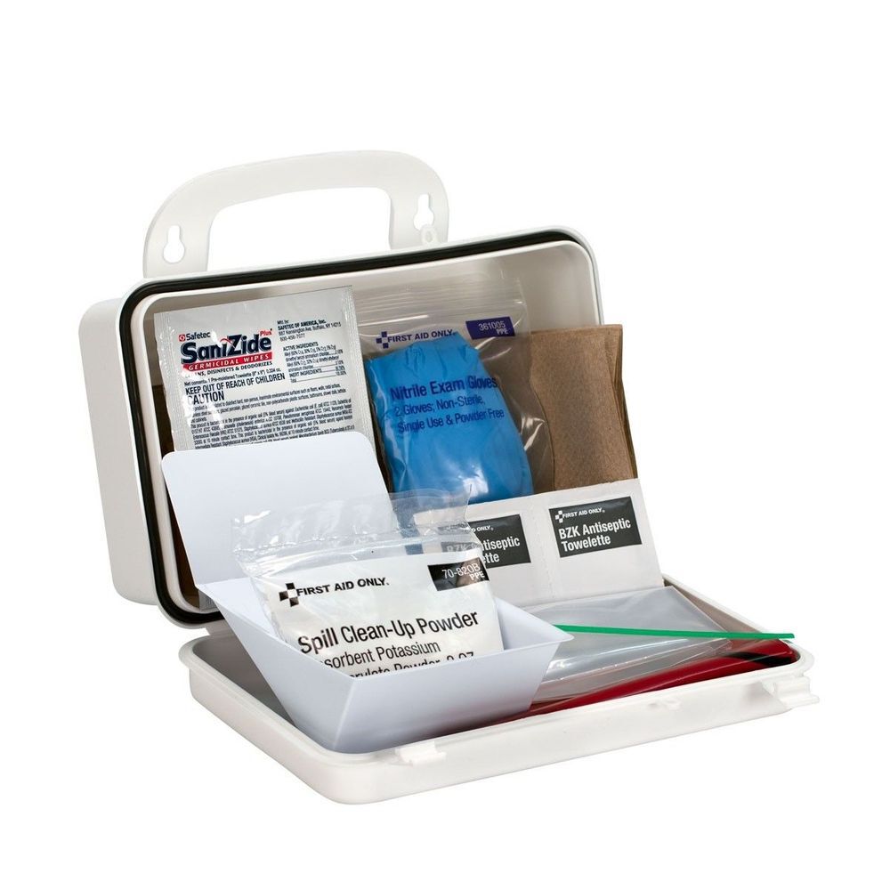 First Aid Only BBP Spill Clean Up Kit 20pc Plastic Case, large image number 3