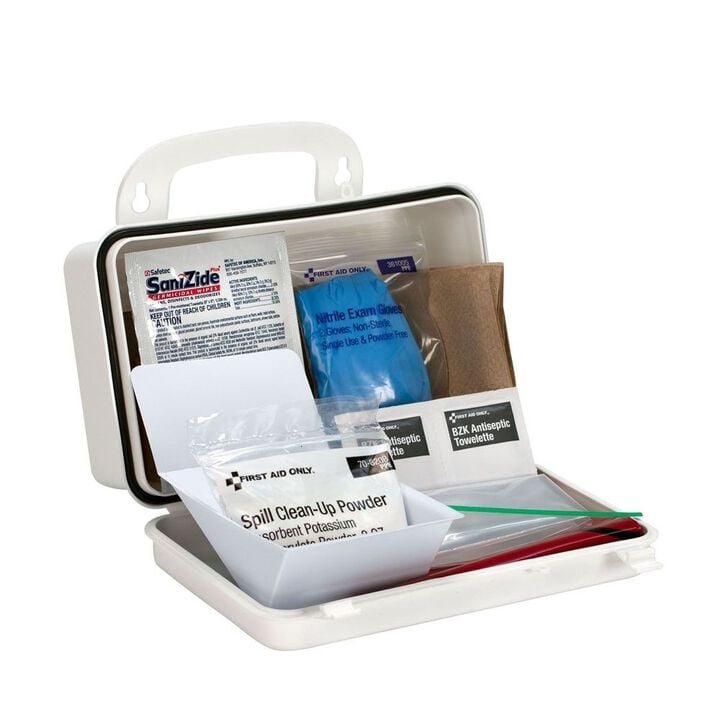 First Aid Only BBP Spill Clean Up Kit 20pc Plastic Case, large image number 2