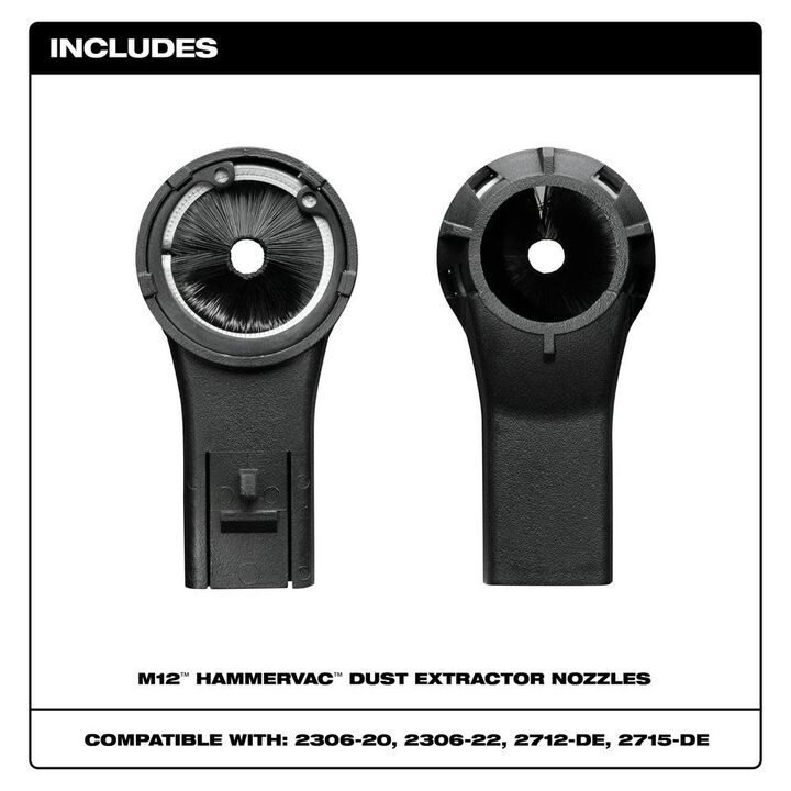 Milwaukee M12 HAMMERVAC Dust Extractor Nozzle, large image number 1