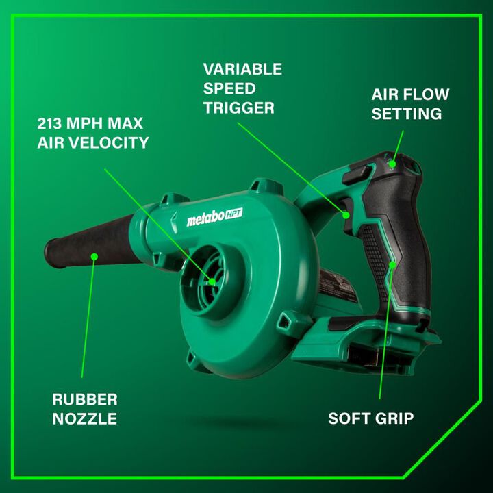 Metabo HPT 18V MultiVolt Compact Blower Cordless (Bare Tool), large image number 2