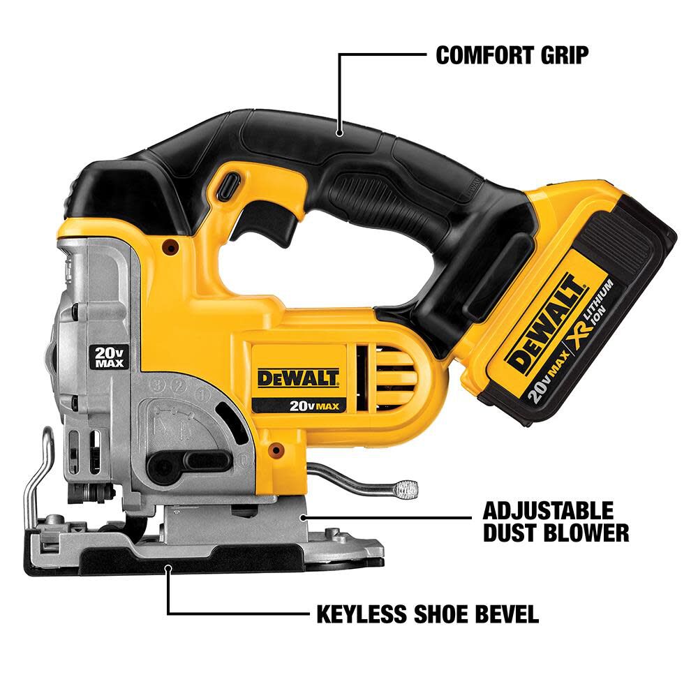 DEWALT 20V MAX Lithium Ion Jigsaw Bare Tool DCS331B Acme Tools