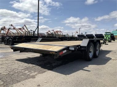 Doolittle Trailer Mfg 84in x 18' Equipment Trailer with Dove Tail 2022 Black, large image number 3
