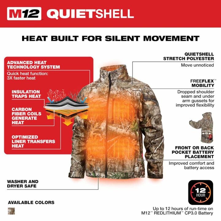 Milwaukee M12 Heated QUIETSHELL Jacket Kit, large image number 12