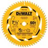 DEWALT 7-1/4 Inch Circular Saw Blade 60T 5/8 Inch Arbor 10 Pack, small image number 1